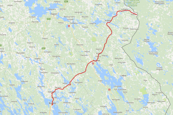 2. Etappe Kuopio - Viiksimo 262 Km