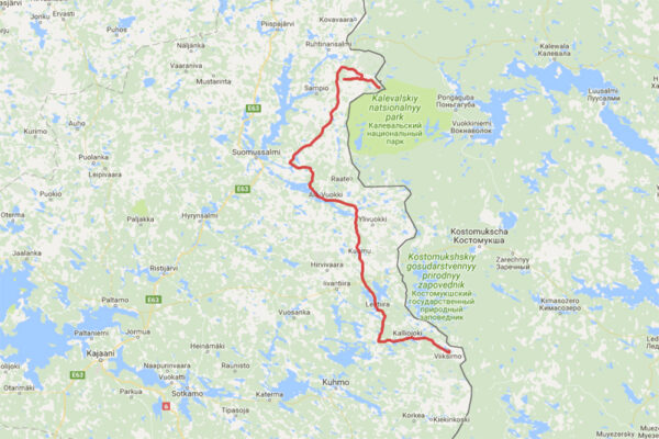 3. Etappe Viiksimo - Martinselkonen 170 Km